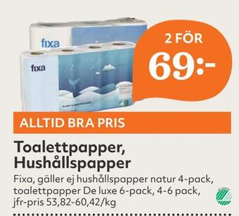 Hemköp Toalettpapper, hushållspapper erbjuda