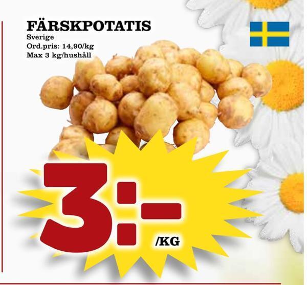 Din Mat Färskpotatis erbjuda