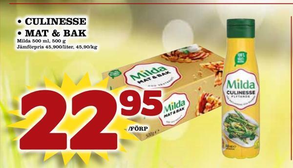 Din Mat Culinesse • mat & bak erbjuda