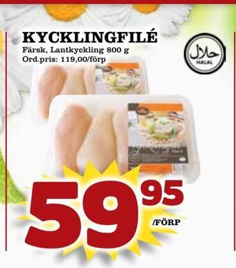 Din Mat Kycklingfilé erbjuda