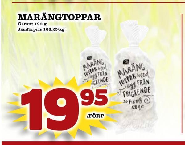 MatArket Marängtoppar erbjuda