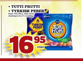 Tutti frutti • tyrkisk peber