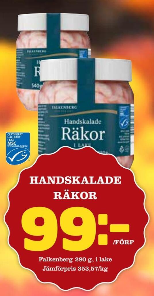 Matdax Handskalade räkor erbjuda