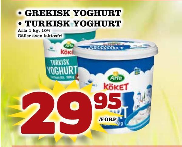 Matdax Grekisk yoghurt • turkisk yoghurt erbjuda