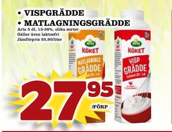 Vispgrädde • matlagningsgrädde