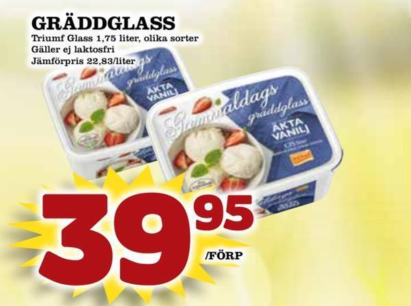 Matdax Gräddglass erbjuda