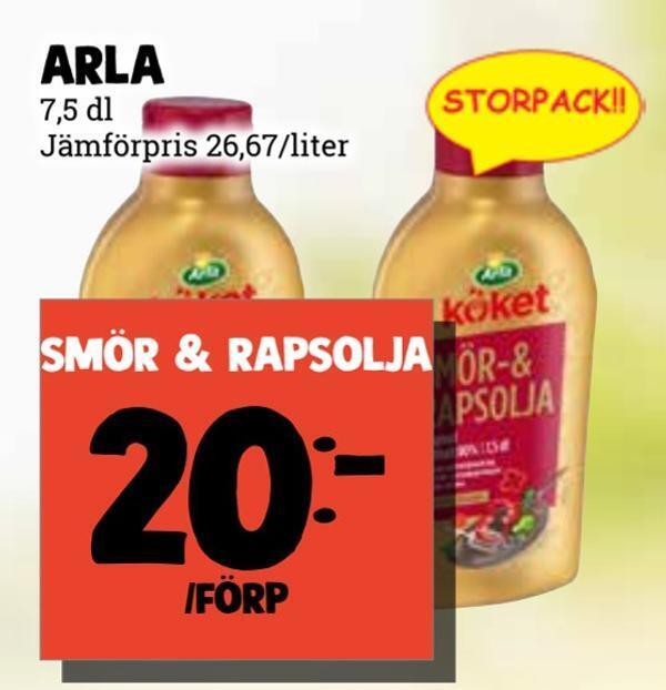 MatArket Smör & rapsolja erbjuda