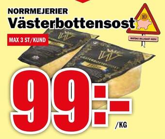 Matdax Västerbottensost erbjuda