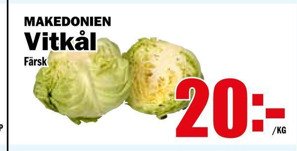 Matdax Vitkål erbjuda