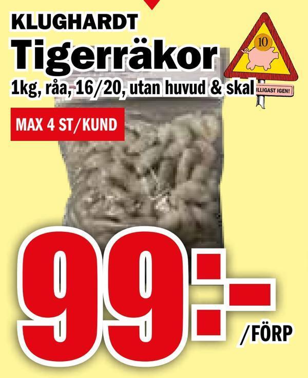Matdax Tigerräkor erbjuda