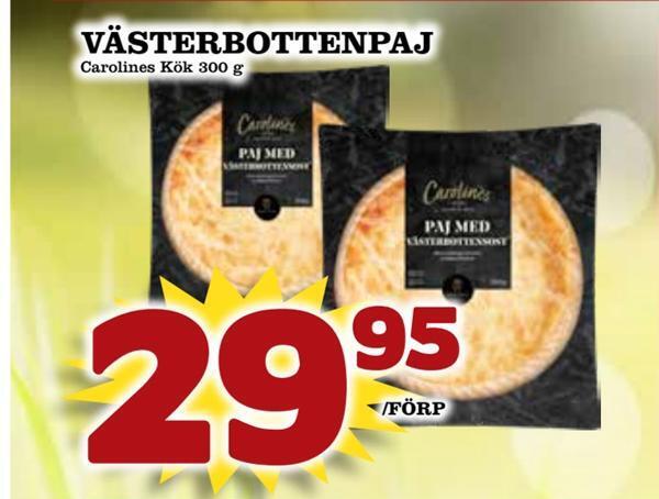 Matdax Västerbottenpaj erbjuda