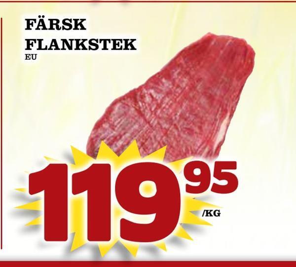 Matdax Färsk flankstek erbjuda