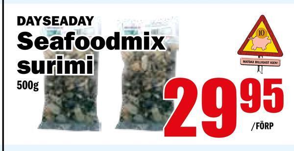 Matdax Seafoodmix surimi erbjuda