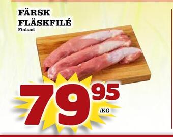 Färsk fläskfilé