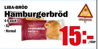 Matdax Hamburgerbröd erbjuda