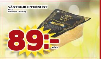 Nelins Västerbottensost erbjuda
