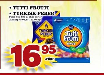 Tutti frutti • tyrkisk peber