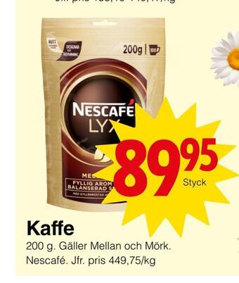 Matöppet Kaffe erbjuda