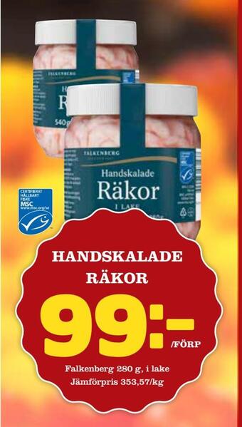 Nelins Handskalade räkor erbjuda