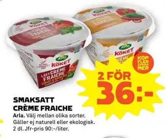 Coop Forum Smaksatt crème fraiche erbjuda