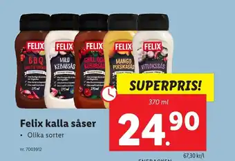 Lidl Felix kalla såser erbjuda