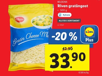 Lidl Milbona Riven gratängost erbjuda