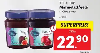 Lidl 1001 DELIGHTS Marmelad/gelé erbjuda