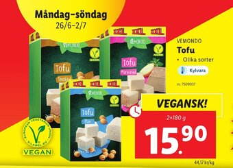 Lidl VEMONDO Tofu erbjuda