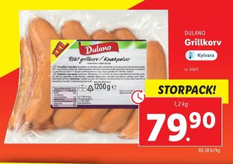 Lidl DULANO Grillkorv erbjuda