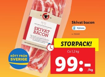 Lidl Skivat bacon erbjuda