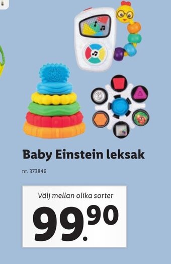 Lidl Baby Einstein leksak erbjuda