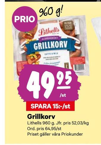 City Gross Grillkorv erbjuda