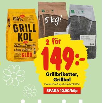 City Gross Grillbriketter, grillkol erbjuda