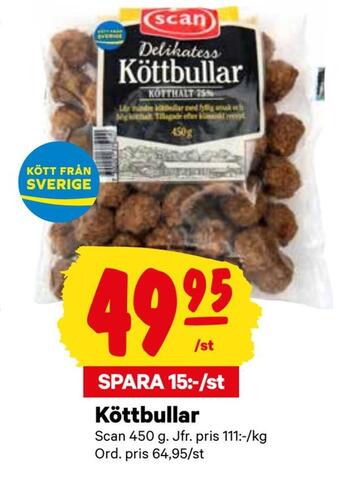 City Gross Köttbullar erbjuda