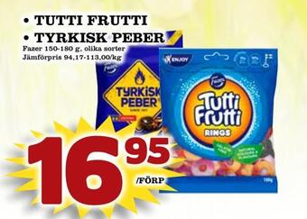 Tutti frutti • tyrkisk peber