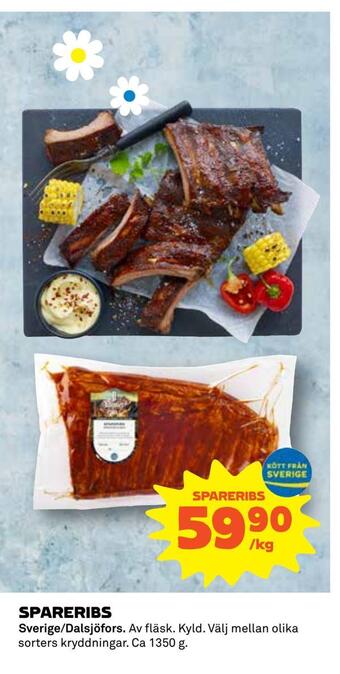 Coop Daglivs Spareribs erbjuda