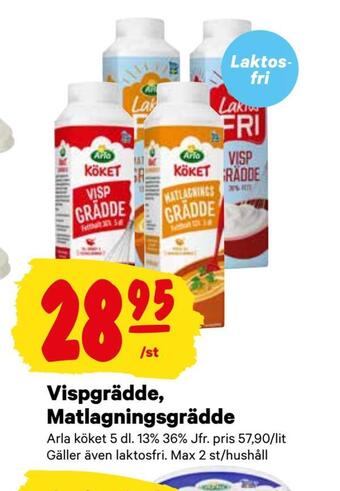 City Gross Vispgrädde, matlagningsgrädde erbjuda