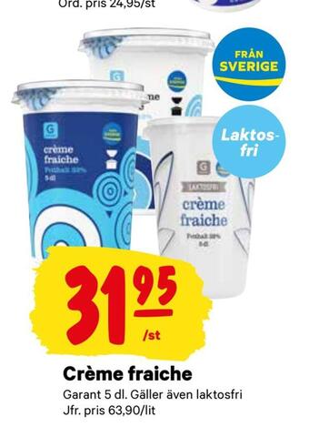 City Gross Crème fraiche erbjuda