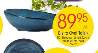 Bistro oval tallrik