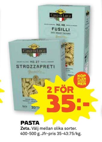 Stora Coop Pasta erbjuda