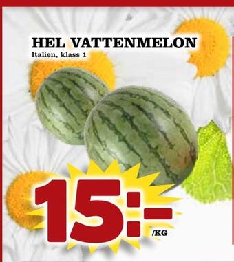 Supergrossen Hel vattenmelon erbjuda