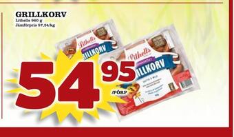 Supergrossen Grillkorv erbjuda