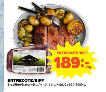 Stora Coop Entrecote/biff erbjuda