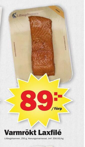 Pekås Varmrökt laxfilé erbjuda