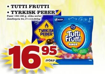 Supergrossen Tutti frutti • tyrkisk peber erbjuda