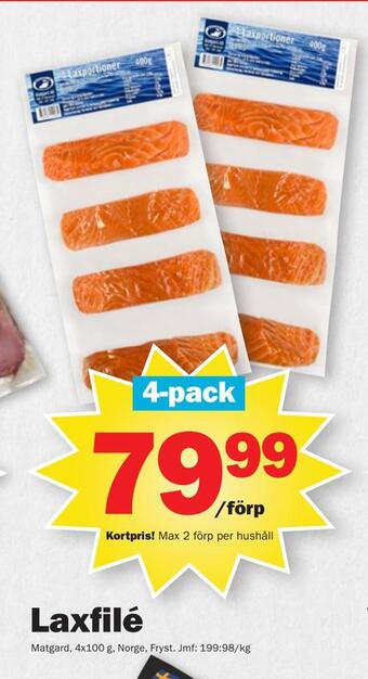 Pekås Laxfilé erbjuda