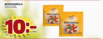 Supergrossen Mozzarella erbjuda