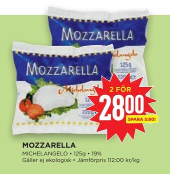 Willys Hemma Mozzarella erbjuda