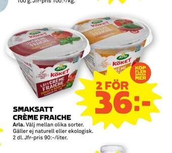 Stora Coop Smaksatt crème fraiche erbjuda