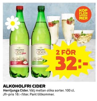 Coop Extra Alkoholfri cider erbjuda